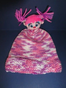 NEW,HAND KNIT SESAME STREET "ABBY CADABBY" CHILD ONE SIZE MULTI-COLOR BEANIE #2 - Picture 1 of 4