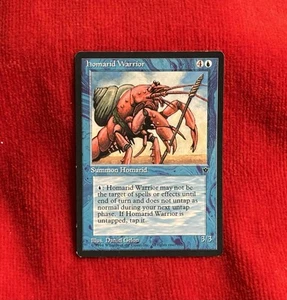 Magic The Gathering Homarid Warrior Summon Homarid Blue Card Black - Picture 1 of 2