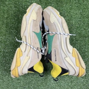 Balenciaga Triple S Sneaker 'Green Yellow'  516440 Sz 13 US - Picture 1 of 8