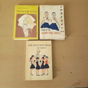 Vintage Lot Of 3 Campfire Fire Girls Books 1960s Girl Scouts Camping Outdoor - Picture 1 of 8