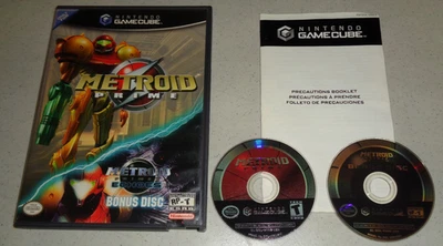 ~Metroid Prime w/ Bonus Disc for Nintendo GameCube -No Manual- ~Tested~ - Image 1 of 4