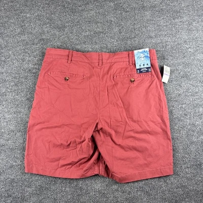 Pantalones Cortos IZOD Elásticos de Agua Salada para Hombre Talla 36 Rojo Frente Plano Nuevos con Etiquetas 9.5” Entrepierna Informales Foto 1 de 4