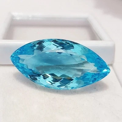 Aguamarina azul océano corte marquesa 88-90 quilates natural para colgante piedras preciosas sueltas Foto 1 de 4