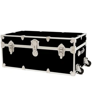 Large Armor Camp Trunk with Removeable Wheels - Secure Dorm Storage Chest, Id... - Picture 1 of 9