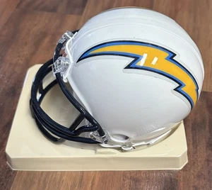 San Diego Chargers NFL FOOTBALL Riddell Throwback Mini Helmet Lightning Bolt ￼ - Picture 1 of 4