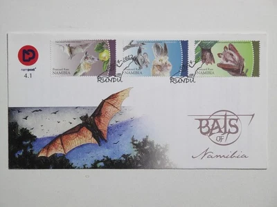 Namibia 2012 Bats of Namibia FDC Michel #1307-1309 Rundu Cancelled - Image 1 of 2