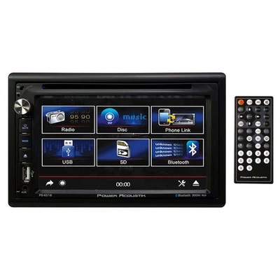 POWER ACOUSTIK 7” LCD DOUBLE-DIN DVD/CD RECEIVER w/BLUETOOTH & ANDROID PHONELINK - Image 1 of 4