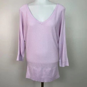 White House Black Market Sweater Small Purple 3/4 Sleeve Pullover Women's - Picture 1 of 11