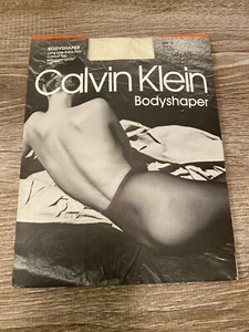 Calvin Klein Vintage Bodyshaper Pantyhose B Ivory Control Top Extra Firm USA - Picture 1 of 2