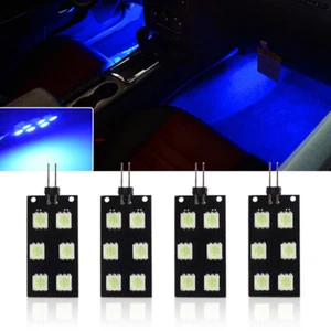 4 un. bombillas LED ultra azules 6-SMD luces de área de pozo para Audi A4 S4 B8 2008-2015 - Imagen 1 de 12