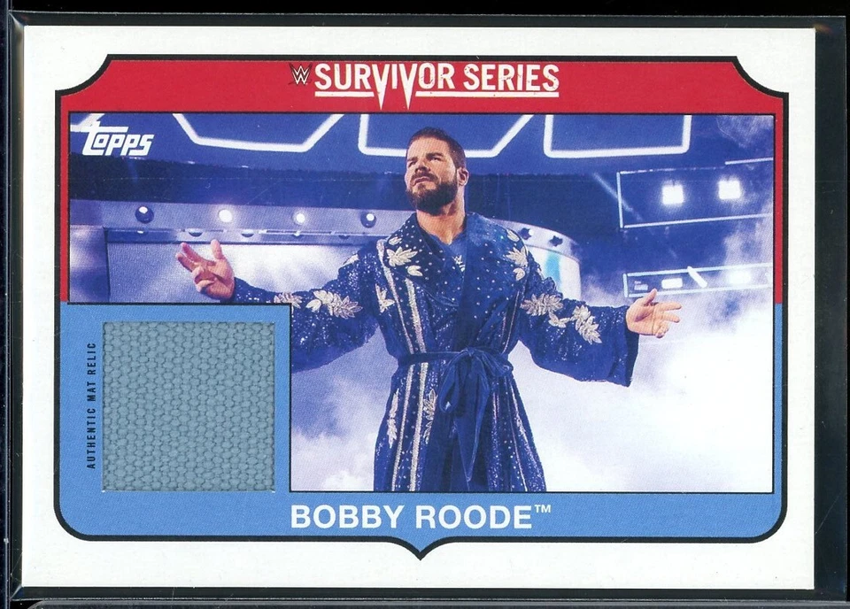2018 Topps Heritage WWE Survivor Series 2017 Mat Relics #BR Bobby Roode 257/299 - Image 1 of 2