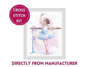 RIOLIS Counted Cross Stitch Kit 2129 Ballet- Little Girl Dancing Ballet - Picture 1 of 10