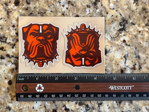 Cleveland Browns 2023 Alternate Logo Mini Helmet Side Decal Set Cover
