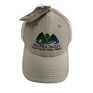 Dorfman Pacific Co Hat Womens One Size Tan Waimea Valley Hawaii Cap Cotton NWT
