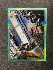 2023 Topps Chrome Star Wars Galaxy Remnants of Kenobi 47 Vader Aqua /199