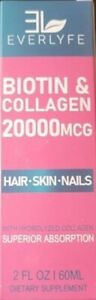  Biotin & Collagen Drops for Hair Growth 20,000mcg - Hеalthy Hair, Skin & Nаils.