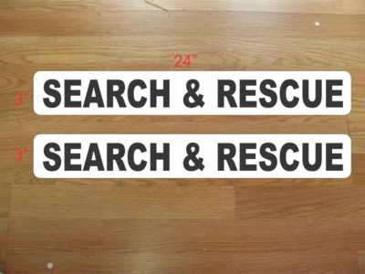SUPERSIGNS, INC. Search & Rescue Magnetic Signs 3x24 vehicle k9 dog 4 Car Truck Van SUV Trailer