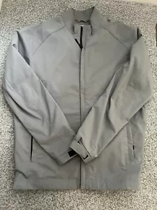 Cutter & Buck CB WeatherTec Jacket Large Grey Fleece Lined Weatherproof Zip - Picture 1 of 4