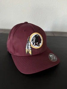 WASHINGTON REDSKINS THROWBACK RETRO LOGO HAT MAROON FLEXFIT ADULT LARGE / XL NEW - Picture 1 of 5