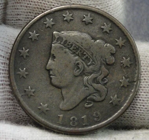 1819 Penny Coronet Large Cent Cover