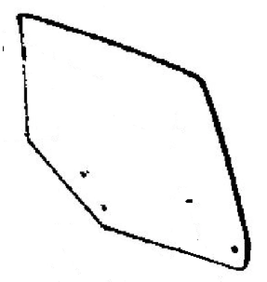 Fits Pontiac Lemans 1973-1977 4 Door Hardtop Passenger Side Rear Door Glass - Image 1 of 1