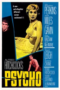 PSYCHO Alfred Hitchcok CLASSIC MOVIE POSTER NEW ! 24 x 36 Anthony Perkins - Picture 1 of 1