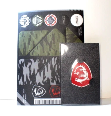 New MSI True Gaming Red Dragon Shield Logo Badge Sticker Decal - Image 1 of 3