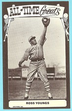 1973/1975 All-Time Greats TCMA Postcard Ross Youngs New York Giants (KCR)