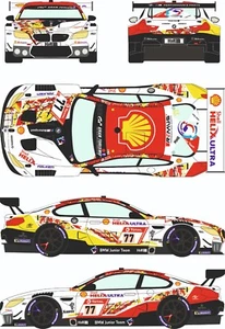 Racing Decals 43 1:24 Scale BMW M6 GT3 #77 ADAC 24Hr Nürburg '21 Decal RDE24-052 - Bild 1 von 4