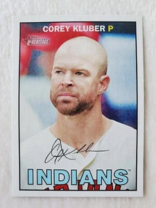 2016 Topps Heritage #428 Corey Kluber SP - Bild 1 von 6