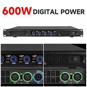 2400W 4 Channel Class D Digital Power Amplifier 2400 Watts PEAK Output - Picture 1 of 15