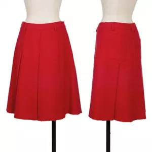 MIU MIU Mohair Blended Pleats Skirt Size 38(K-137994) - Picture 1 of 12
