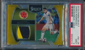 2016-17 PANINI SELECT GOLD #M-JR James Rodriguez /10 JERSEY PATCH WORN PSA 9 - Picture 1 of 2