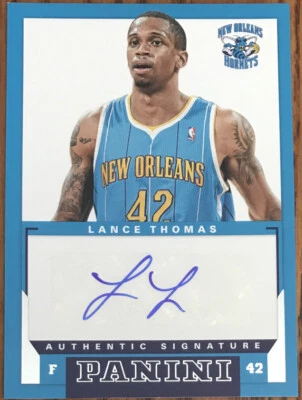 2012-13 Panini Rookie Signatures Lance Thomas #50 New Orleans Hornets - Image 1 of 2