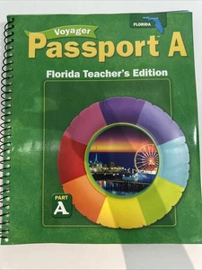 Voyager Passport A Teacher's Edition Part A NEW OS 2008 FLORIDA Edition RARE - Imagen 1 de 4