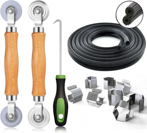 Kit de reparación de pantalla, herramienta de rodillo de pantalla, rodillo de acero/nylon con oso + pantalla de 8 piezas  - Imagen 1 de 12