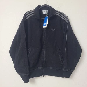 Adidas Originals Adicolor Denim Firebird Track Jacket JC6717 Size 2XL Black - Picture 1 of 4
