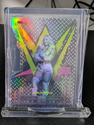 2025 Topps Finest WWE Brinley Reece Die-Cut Refractor 22/99 - Image 1 of 4