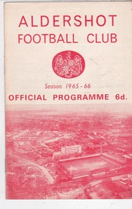 1965 1966 Aldershot v STOCKPORT - Picture 1 of 1