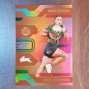 2025 NRL Rivalry Bronze Special Keaon Koloamatangi Card B 38/51 Rabbitohs - Bild 1 von 2