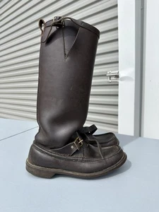 W.C. Russell Moccasin Co Schlangenfest Stierfell Stiefel Herren 9 - Bild 1 von 12