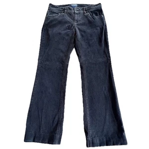 Polo Jeans Company Pants Womens 8x30 Corduroy Straight Preppy Black - Picture 1 of 16