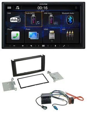 Alpine Bluetooth 2DIN MP3 DAB USB Autoradio für VW T5 Multivan Caravelle Touareg - Bild 1 von 4