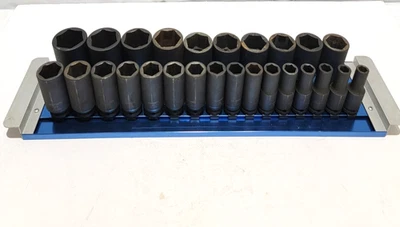 Mac Tools Expert E041639 26-PC 1/2" Drive 6-PT Metric Deep Impact Socket Set  - Image 1 of 4