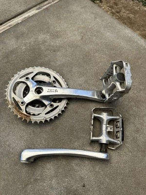 Juego de bielas triple vintage Sugino Mighty 500X bicicleta de montaña mtb 42/32/20 175 mm Foto 1 de 4