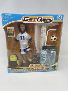 Get Real Girl Puppe Gabi’s Soccer Adventure Brasilien Neu in Verpackung NEU VERSIEGELT - Bild 1 von 10