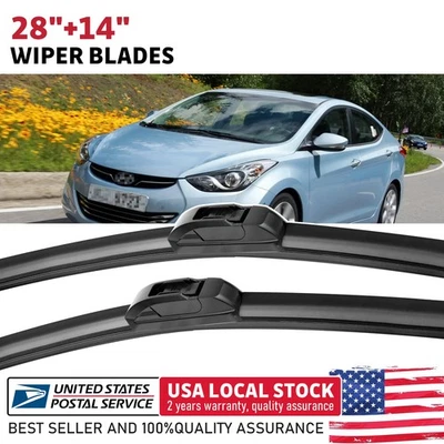 28"+14" Premium Quality Front Windshield Wiper Blades For Kia Forte5 2014-2018 - Изображение 1 из 4