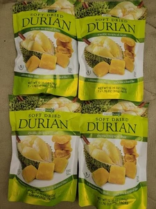 Tropical Fields Soft Dried Durian Thai Exotic Tropics Fruit 12.35 oz  (Lot of 4) - Picture 1 of 2