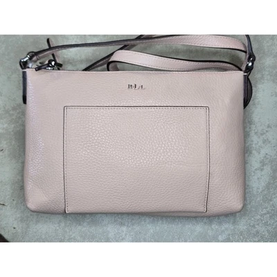 Bandolera vintage Ralph Lauren lauren Orsman cuero rosa claro Foto 1 de 4