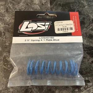(B1) Vintage RC Losi 2.5" Shock Springs 4.1 Rate Kinwald Blue (2) 5160 - Picture 1 of 1